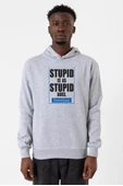 Forrest Gump Stupid Is As Stupid Does Grimelanj Erkek Kapşonlu 3ip Sweatshirt - 1