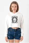 Friends Til The End Ekru Kadın Crop Kapşonlu thumbnail 1