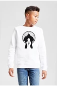 Fullmetal Alchemist Anime Logo Beyaz Çocuk 2ip Sweatshirt - 1