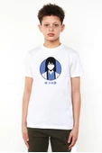 Gintama Anime Kotaro Minimal Beyaz Çocuk Bisikletyaka Tshirt - 1