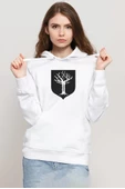 GOT House Forrester Beyaz Kadın 3ip Kapşonlu Sweatshirt - 1