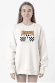 Halloween Mickey Ghost Beyaz Kadın 2ip Sweatshirt - 1