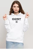 Halo Odst Orbital Drop Shock Trooper Beyaz Kadın 3ip Kapşonlu Sweatshirt - 1