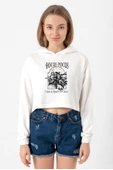 Hocus Pocus I Put A Spell On You Ekru Kadın Crop Kapşonlu thumbnail 1