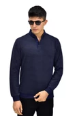 Erkek Polo Yaka Sweatshirt R2252 BGL-ST03199 thumbnail 4
