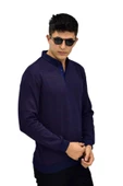 Erkek Polo Yaka Sweatshirt R2252 BGL-ST03199 thumbnail 9
