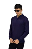 Erkek Polo Yaka Sweatshirt R2252 BGL-ST03199 thumbnail 6