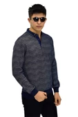 Erkek Polo Yaka Sweatshirt R2252 BGL-ST03199 thumbnail 8