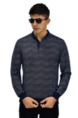 Erkek Polo Yaka Sweatshirt R2252 BGL-ST03199 thumbnail 1