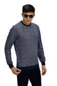 Erkek Spor Sıfır Yaka Sweatshirt R2266 BGL-ST03183 thumbnail 5