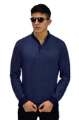 Erkek Polo Yaka Sweatshirt R2254 BGL-ST03197 - 1