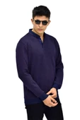 Erkek Polo Yaka Sweatshirt R2253 BGL-ST03200 - 6