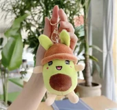 Avakado Şapkalı Peluş Anahtralık 11 cm thumbnail 3