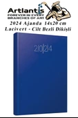2024 Ajanda 14X20 cm Çizgili Cilt Bezli Dikişli 1 Adet Günlük Planlayıcı Cilt Bezi Ciltli Ajanda 2024 Ofis Okul Büro - 2