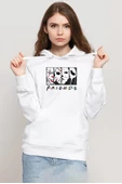 Horror Character Friends Beyaz Kadın 3ip Kapşonlu Sweatshirt thumbnail 1