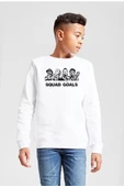 Horror Movie Squad Goals Beyaz Çocuk 2ip Sweatshirt - 1