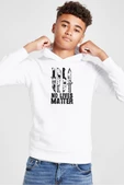 Horror Knifes No Live Matter Beyaz Çocuk 3ip Kapşonlu  Sweatshirt thumbnail 1