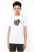 HP Logo Beyaz Çocuk Bisikletyaka Tshirt thumbnail 1