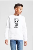 Jack Skellington I Need Candy Beyaz Çocuk 2ip Sweatshirt - 1