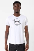 Jason Voorhees Facemask Beyaz Erkek Bisikletyaka Tshirt - 1