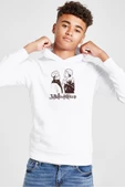 Jujutsu Kaisen Anime Long Beyaz Çocuk 3ip Kapşonlu  Sweatshirt - 1