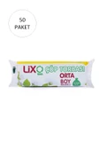 Orta Boy Çöp Torbası 55 x 60 cm 20 Li Rulo x 50 Paket = 1.000 Adet (Mavi) - 1