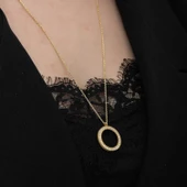 Lucky Life 925 Ayar Gumuss Gold Kaplama Yuvarlak Çeyrek Altın Takılabilen Lucky Life Lucky Life Lucky Life Kadın Kolye - 7