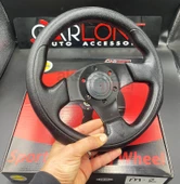 Spor Direksiyon Deri 28Cm Momo Tip - Yarış Spor Direksiyonu - 1