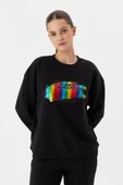 No Fear Kadın Sweatshirt Siyah 72498 - 7
