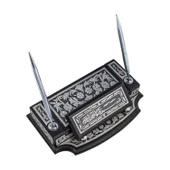 Lucky Life 925 Ayar Gumuss Çiçek Desenli Besmele Masa Üstü Kalemlik - 7