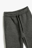 Koton Erkek Çocuk Basic Jogger Eşofman Altı Beli Bağlamalı Cepli Şardonlu - 3