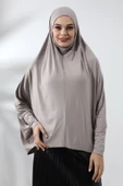 Vizon Hazır Pratik Sultanbaş Tesettür Kollu Penye Sufle Eşarp Hijab - 4