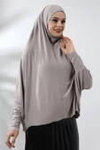 Vizon Hazır Pratik Sultanbaş Tesettür Kollu Penye Sufle Eşarp Hijab - 5