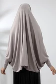 Vizon Hazır Pratik Sultanbaş Tesettür Kollu Penye Sufle Eşarp Hijab - 3