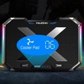 Polham Yükseklik Ayarlı Fanlı Notebook Soğutucu, RGB Led Işıklı Laptop Soğutucu, 6 Adet Fanlı - 5