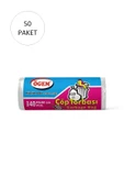 Küçük Boy Çöp Torbası 40 x 50 cm 40 Lı Rulo x 50 Paket = 2.000 Adet (Şeffaf) - 1
