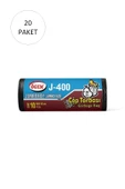 J-400 Jumbo Boy Çöp Torbası 80 x 110 cm 10 Lu Rulo x 20 Paket = 200 Adet (Siyah) - 1