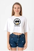 Kung Fu Panda Inner Peace Beyaz Kadın Crop Tshirt thumbnail 1