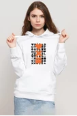Love Death Robots Orange Beyaz Kadın 3ip Kapşonlu Sweatshirt thumbnail 1