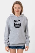 Merry Christmas Sleigh Grimelanj Kadın 3ip Kapşonlu Sweatshirt - 1