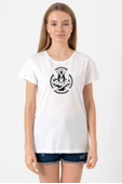 Monogatari Anime Koyomi Vampire Symbol Beyaz Kadın Bisikletyaka Tshirt thumbnail 1