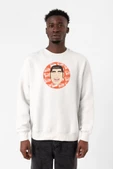Monogatari Anime Takeo Gouda Circle Poster Beyaz Erkek 2ip Sweatshirt - 1
