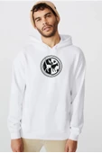 Monogatari Anime Tsubasa Cat Symbol Beyaz Erkek 3ip Kapşonlu  Sweatshirt thumbnail 1