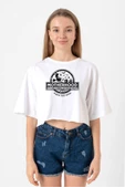 Motherhood Witch Beyaz Kadın Crop Tshirt - 1