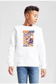 My Hero Academi Anime Endeavor Plus Ultra Beyaz Çocuk 2ip Sweatshirt - 1