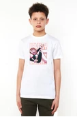 My Hero Academi Uravity Minimal Beyaz Çocuk Bisikletyaka Tshirt - 1