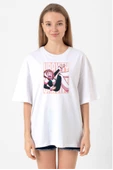 My Hero Academi Uravity Minimal Beyaz Kadın Oversize Tshirt thumbnail 1