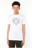 Neon Genesis Evangelion Seele Logo Beyaz Çocuk Bisikletyaka Tshirt - 1
