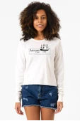 Outlander Artemis Crew Ekstra Uzunkol Sweatshirt Ekru thumbnail 1