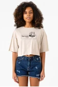 Outlander Artemis Crew Bej Kadın Crop Tshirt thumbnail 1